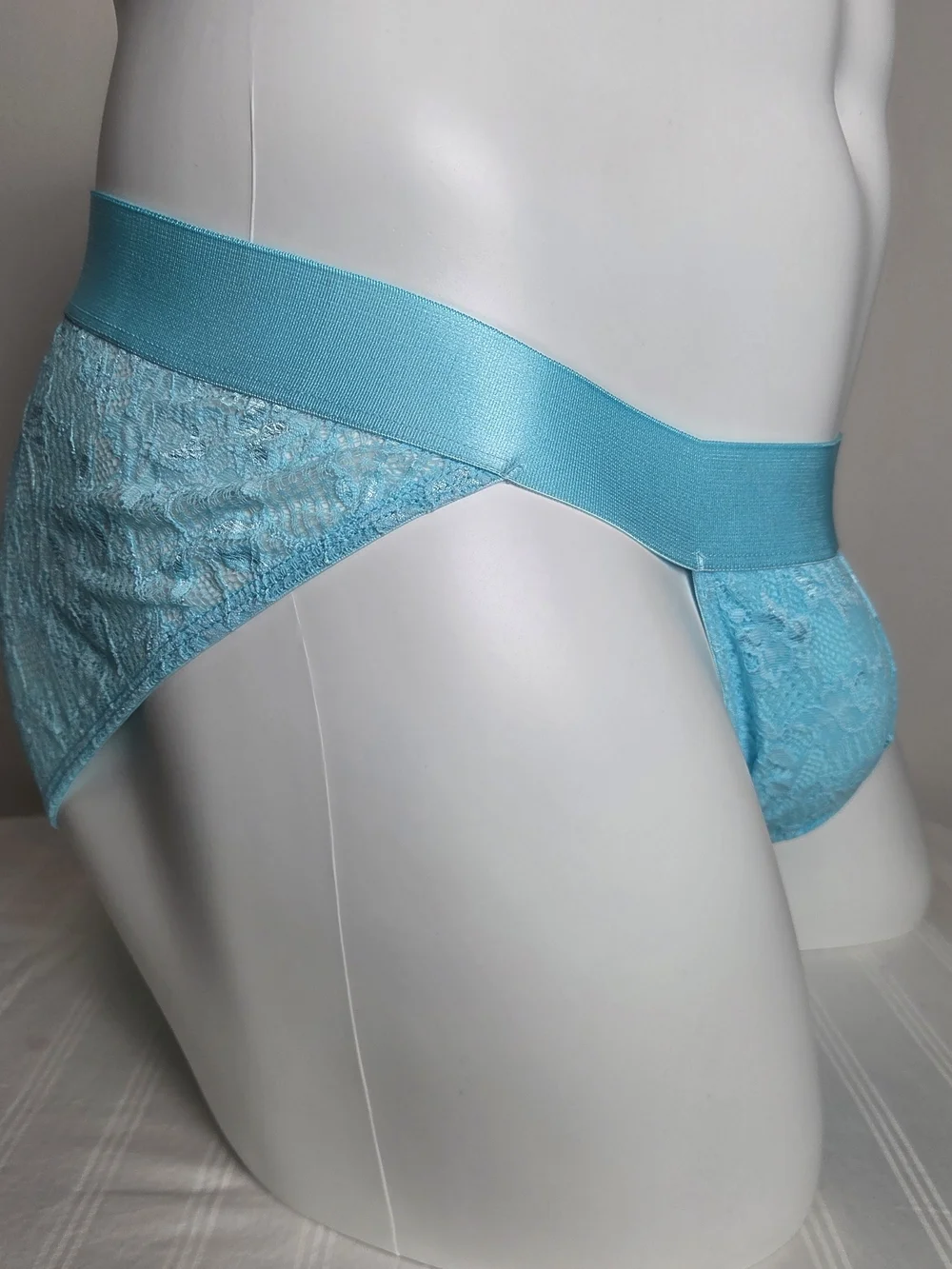 Cosabella Light Blue Lace Men's Bikini Briefs